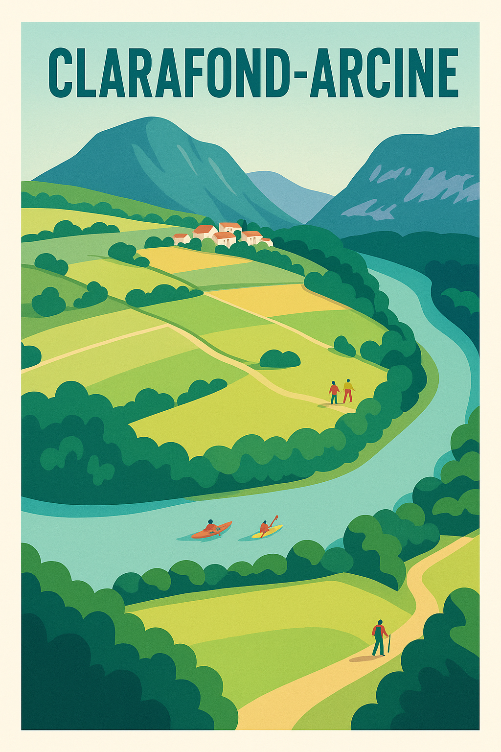 Affiche de Clarafond-Arcine - L'appel de la nature paisible
