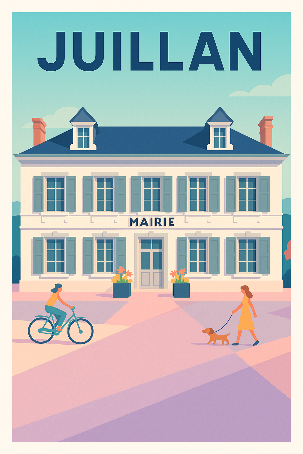 Affiche de Juillan - Charme paisible en façades élégantes