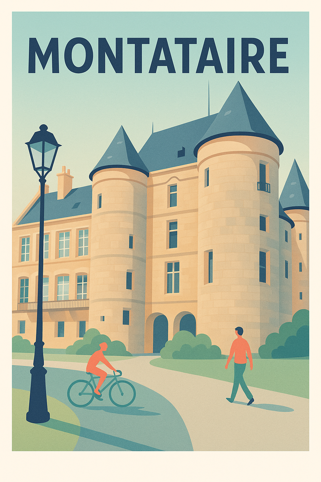 Affiche de Montataire - Élégance historique au Château