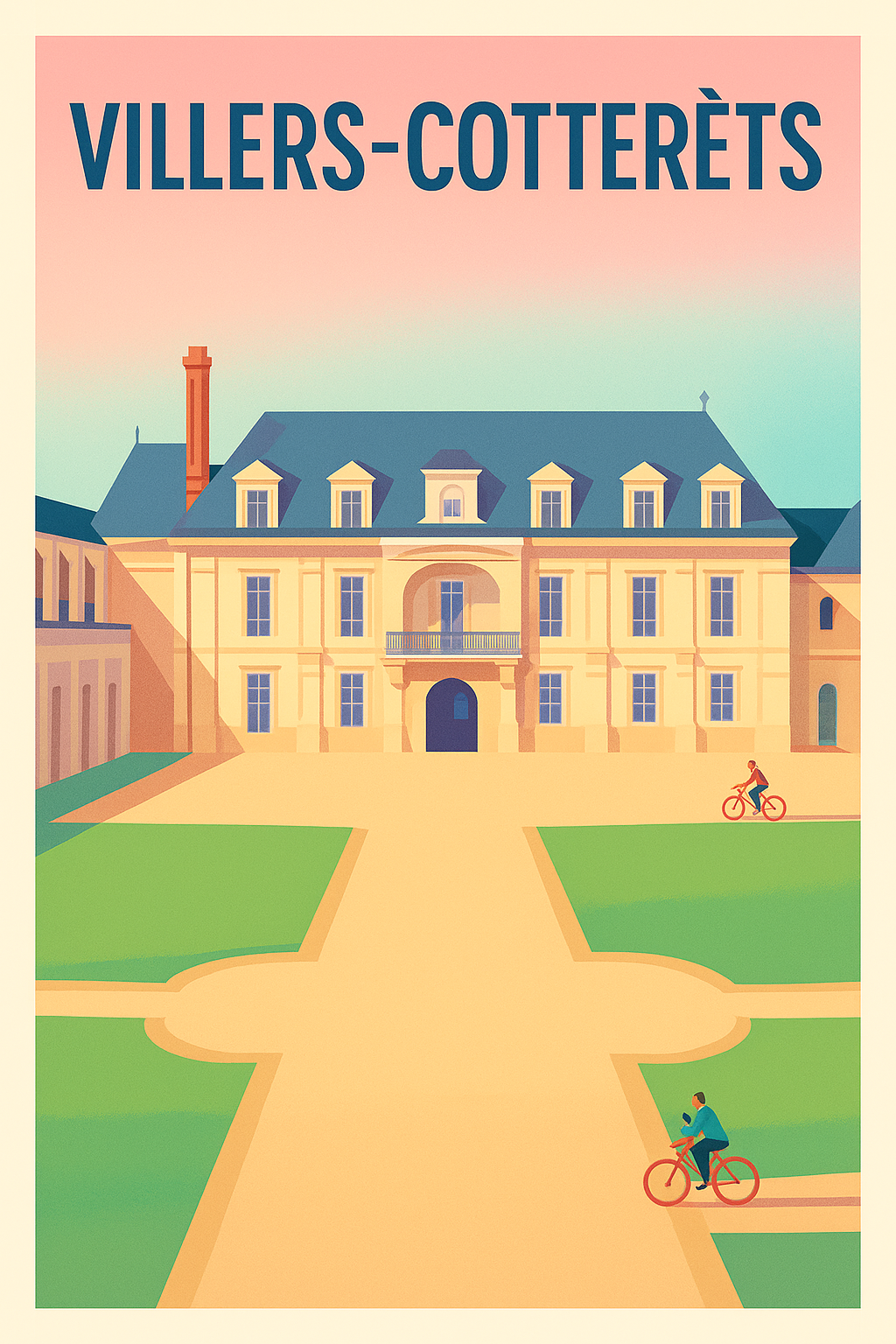 Affiche de Villers-Cotterêts - Élégance et sérénité à la française