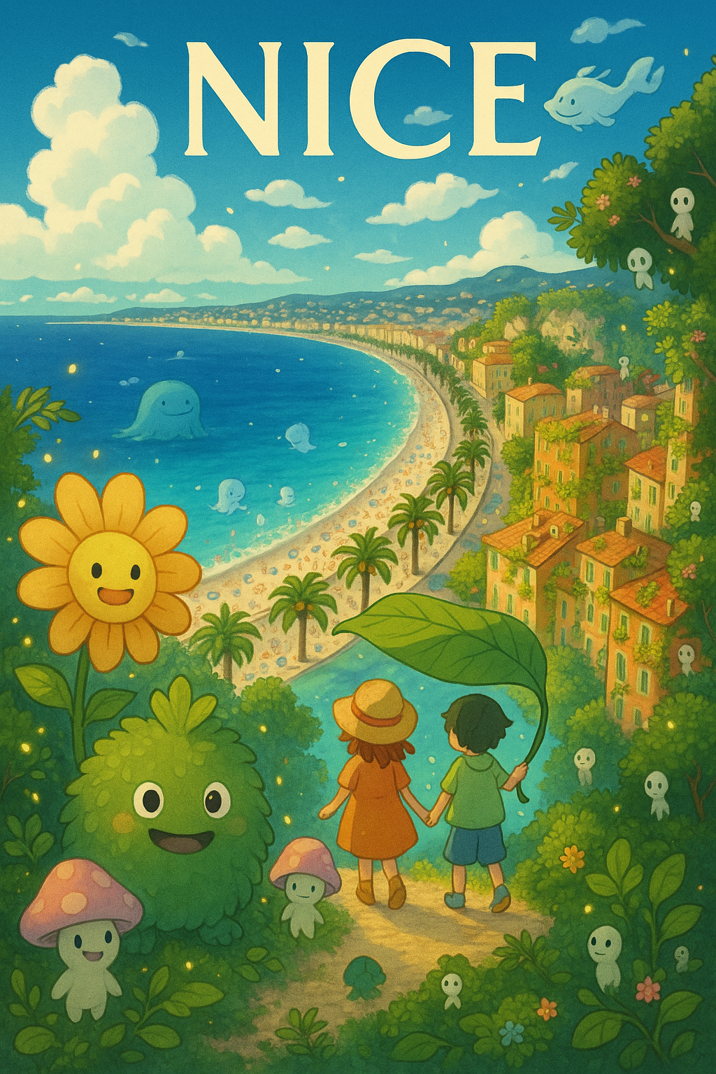 Affiche de Nice - Une escapade enchantée sur la Côte d'Azur