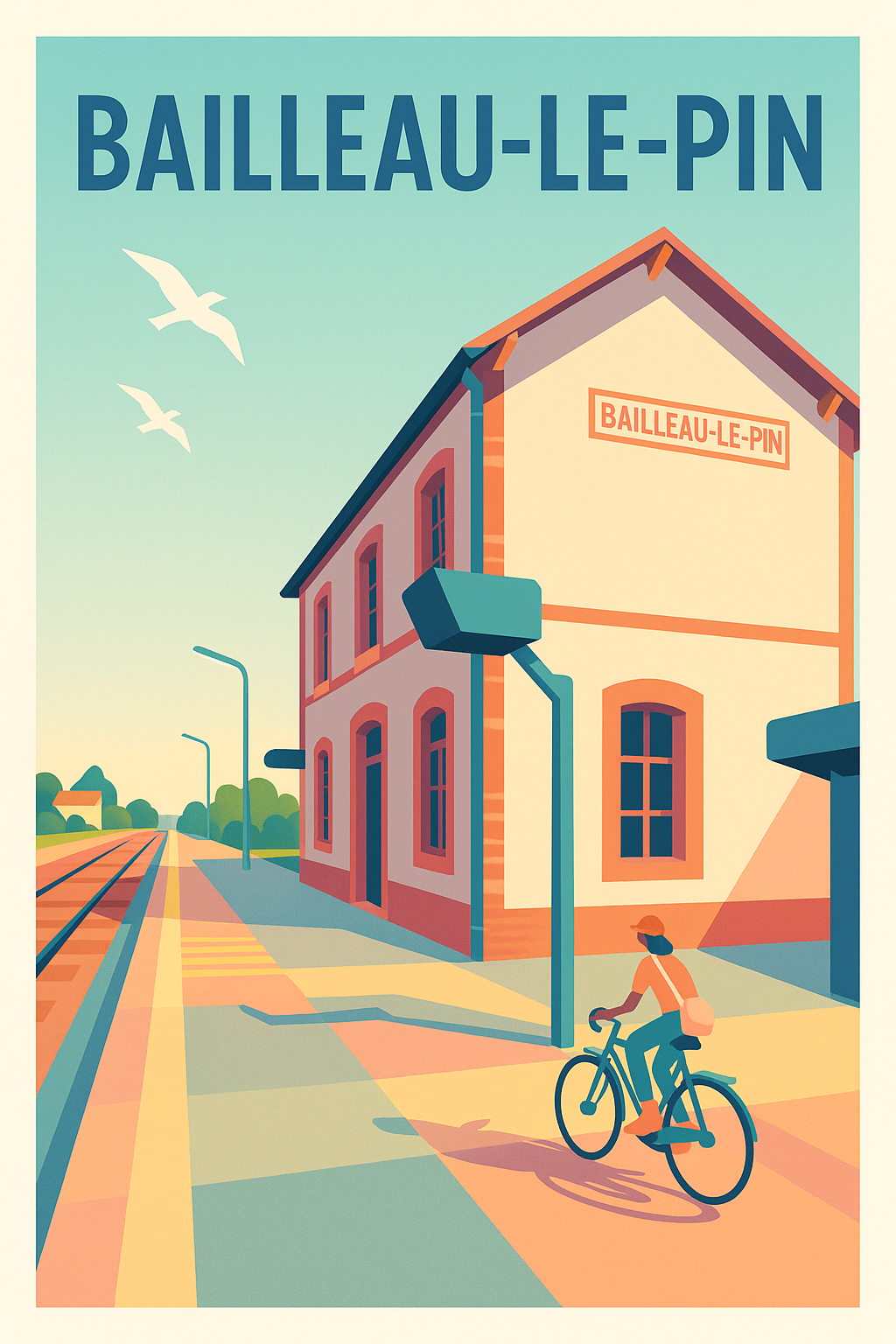 Affiche de Bailleau-le-Pin - L'évasion à vélo au cœur de la gare