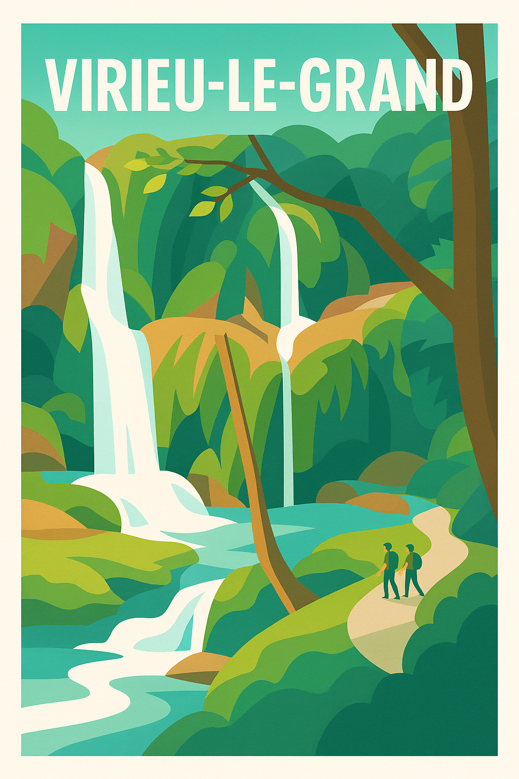 Affiche de Virieu-le-Grand - Évasion et cascade en pleine nature