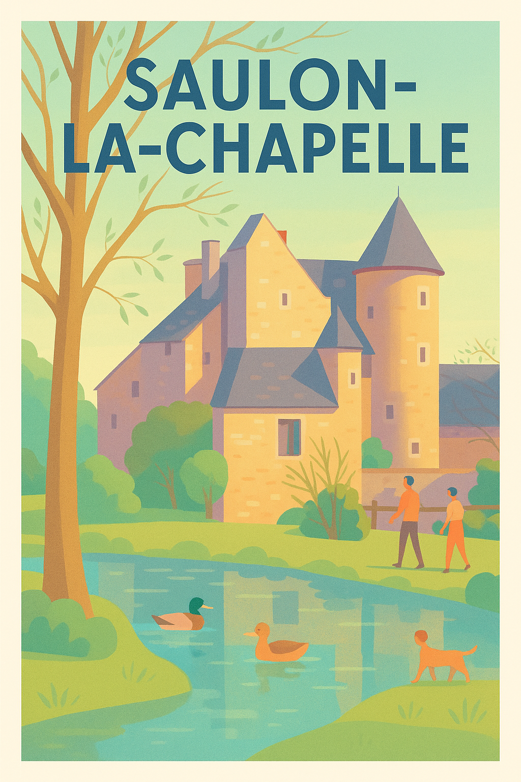 Affiche de Saulon-la-Chapelle - Charme et sérénité en Bourgogne