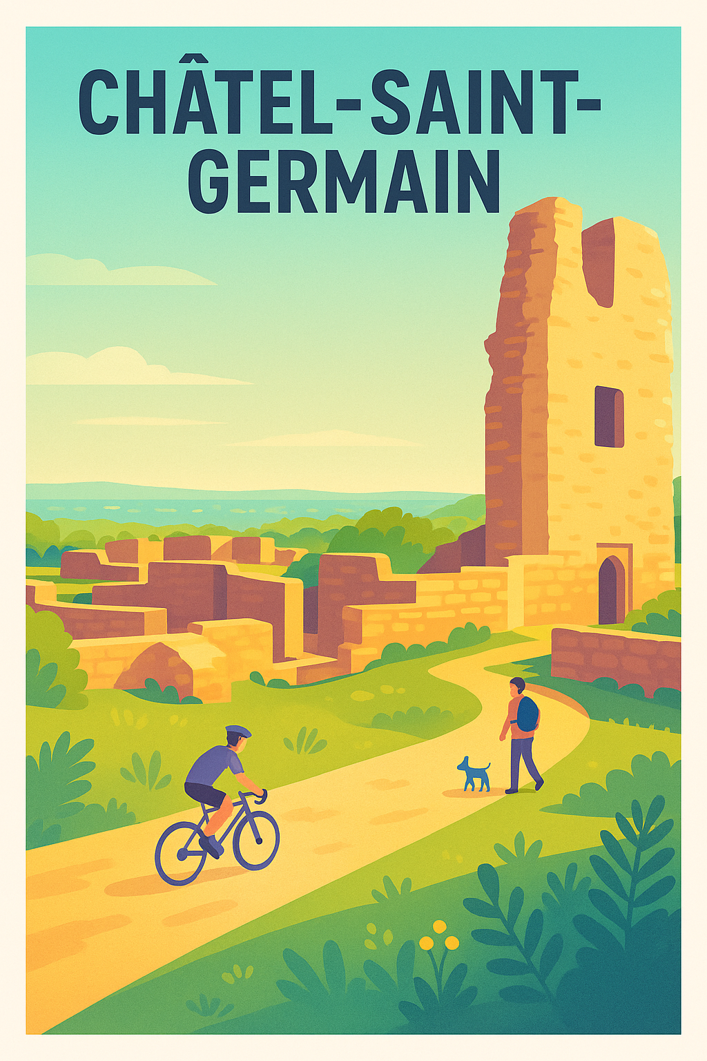 Affiche de Châtel-Saint-Germain - Promenade au cœur des ruines historiques