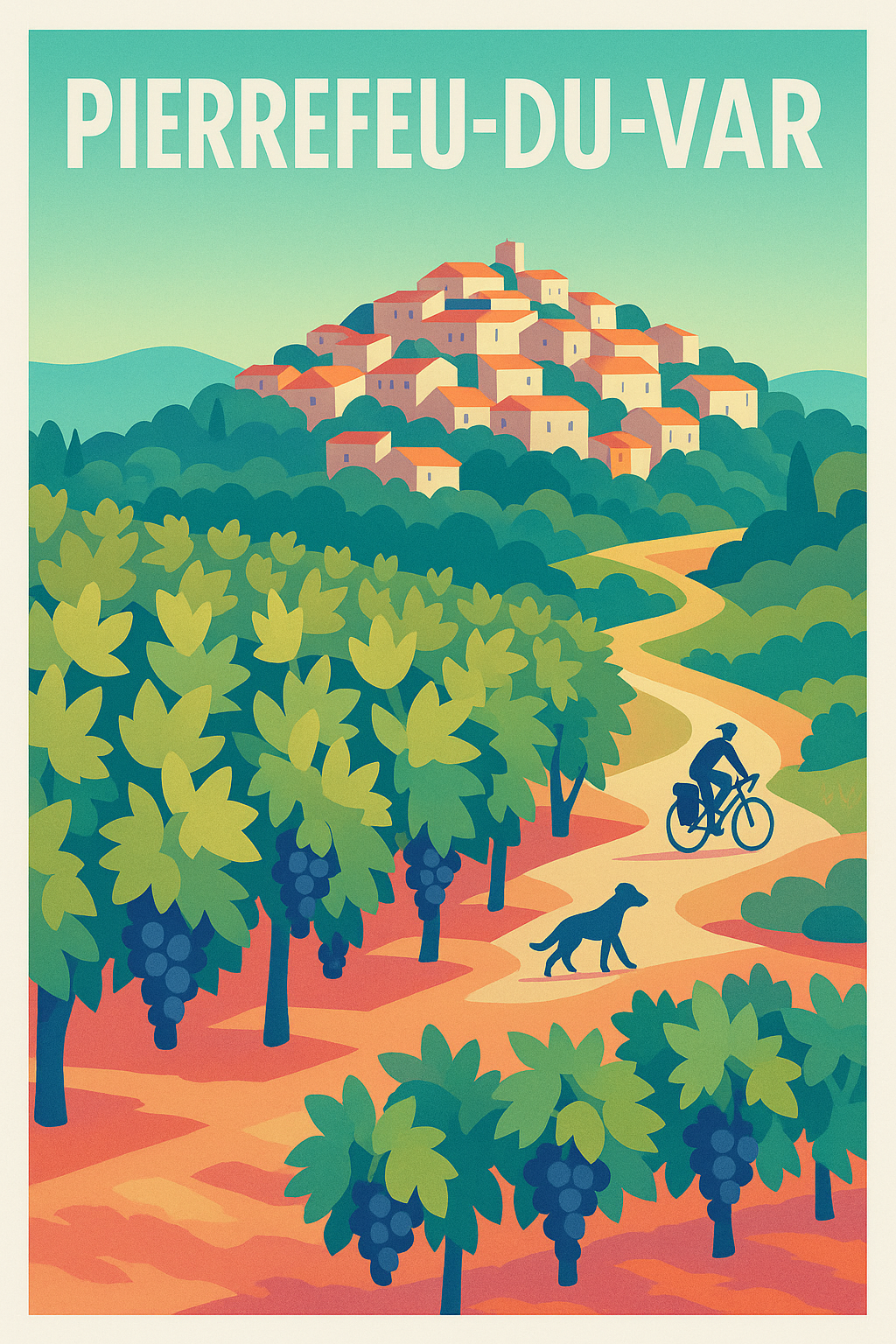 Affiche de Pierrefeu-du-Var - Charme Provençal entre Vignes et Collines