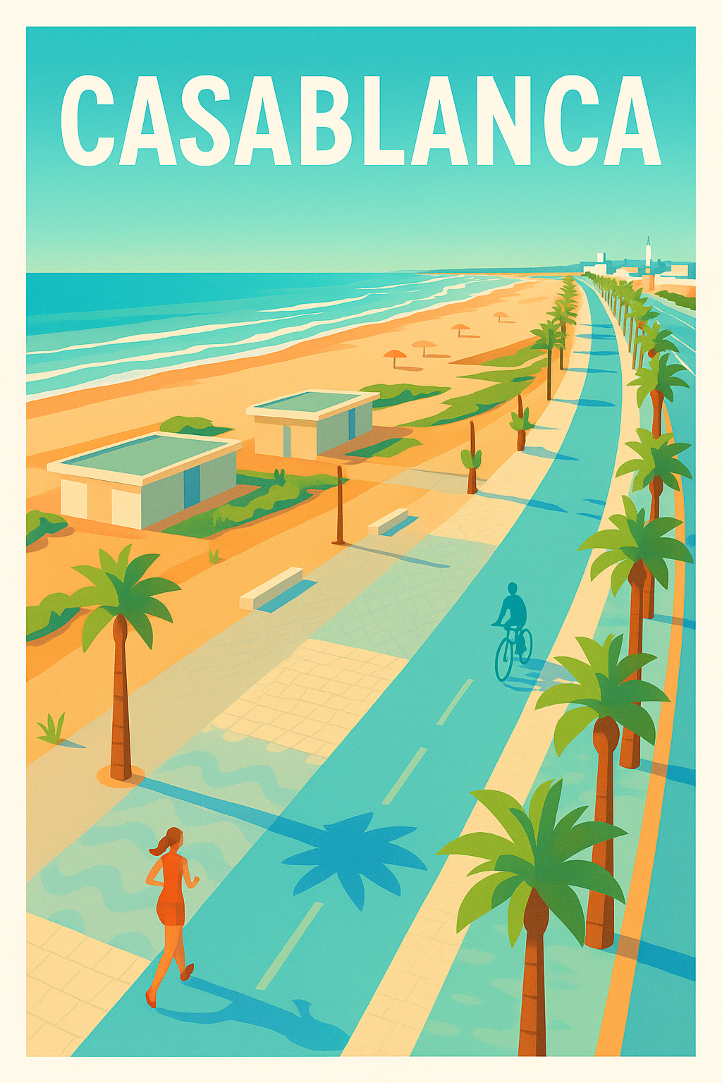 Affiche de Casablanca - Évasion en bord de mer