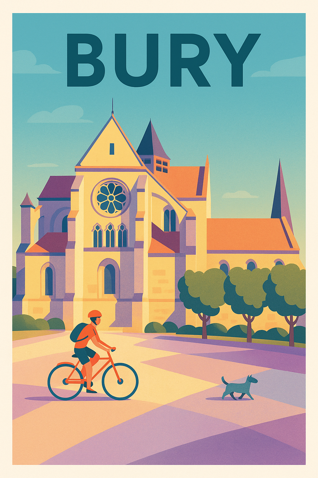 Affiche de Bury - L'élégance au fil des ruelles