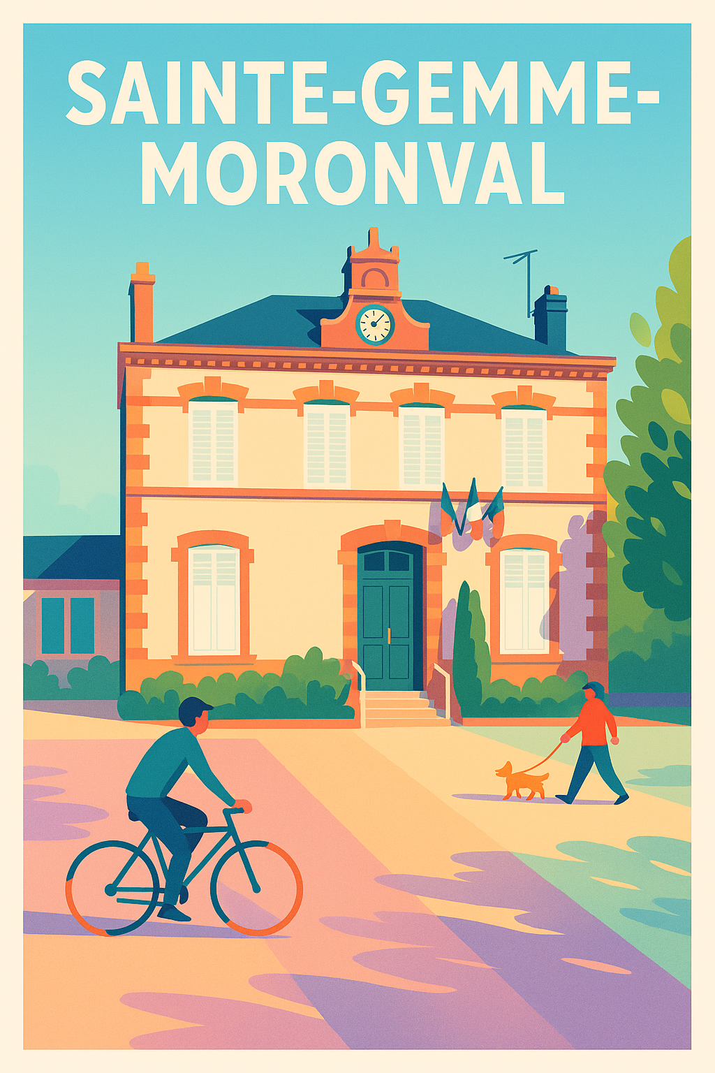 Affiche de Sainte-Gemme-Moronval - Charme et tranquillité à la française