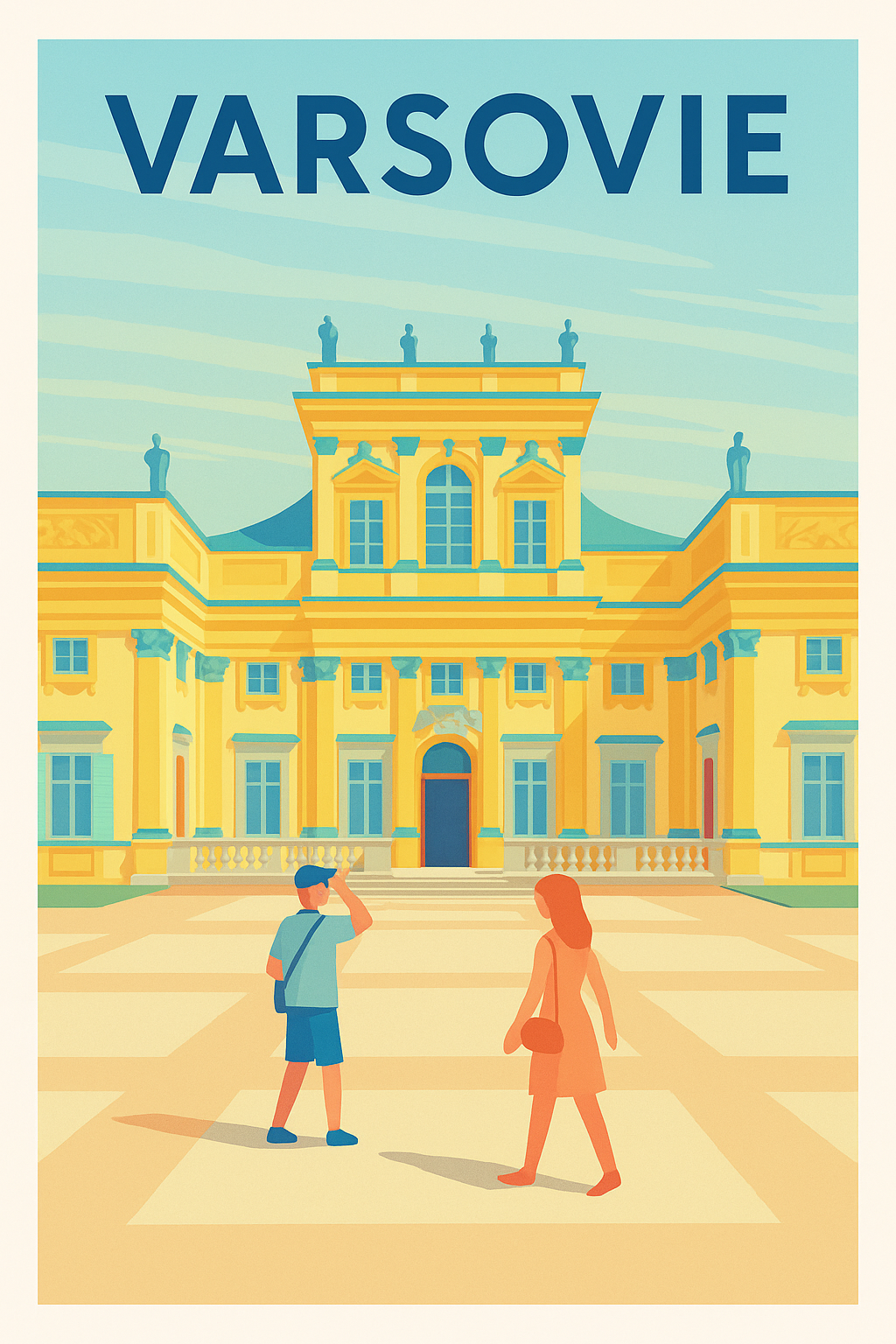 Affiche Varsovie — Évasion architecturale au cœur de la ville · poster d'art de Varsovie