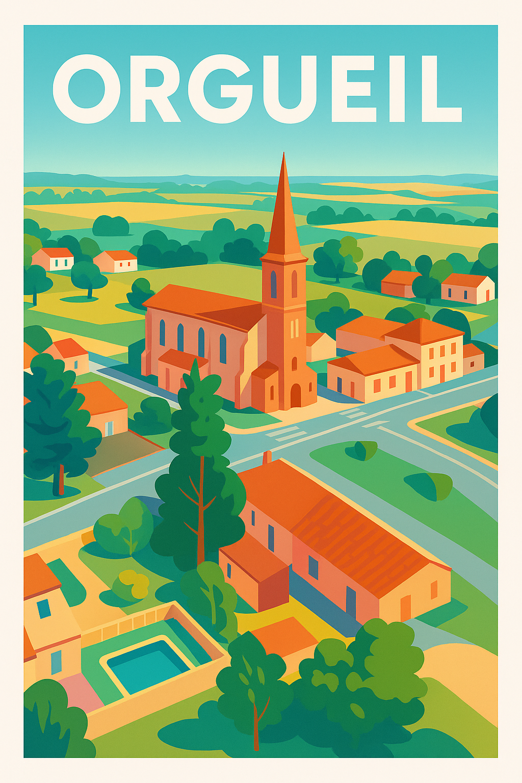 Affiche de Orgueil - Charme bucolique au cœur de la campagne