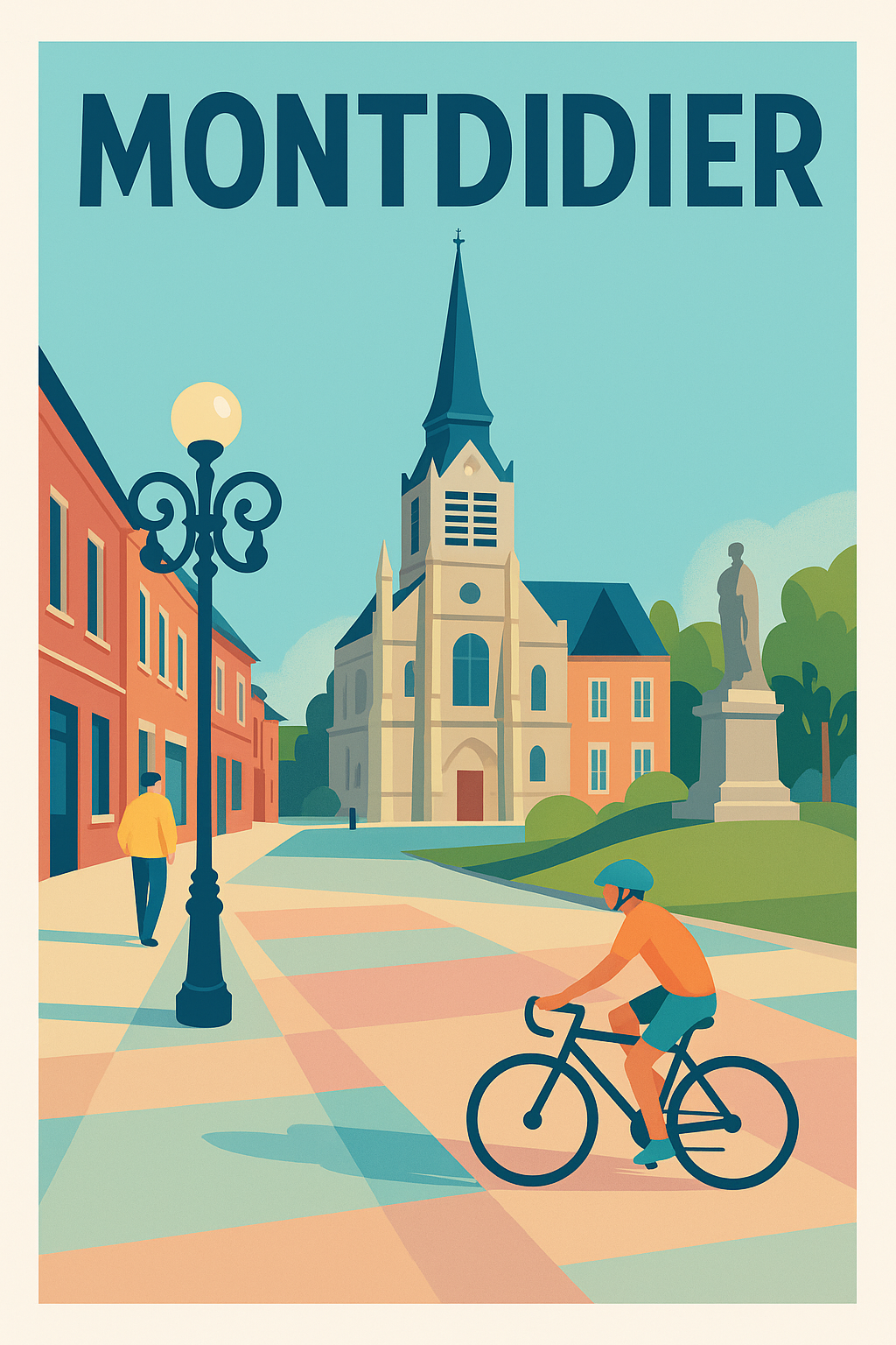Affiche de Montdidier - L'élégance paisible au cœur de la ville