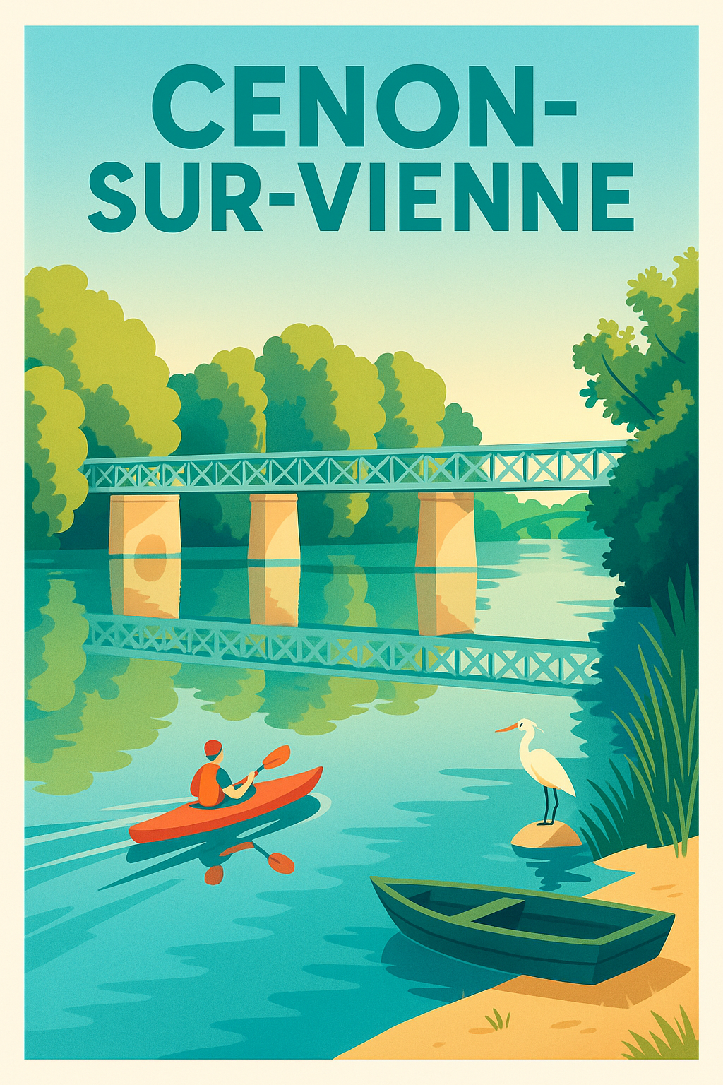 Affiche de Cenon-sur-Vienne - Sérénité au fil de l'eau