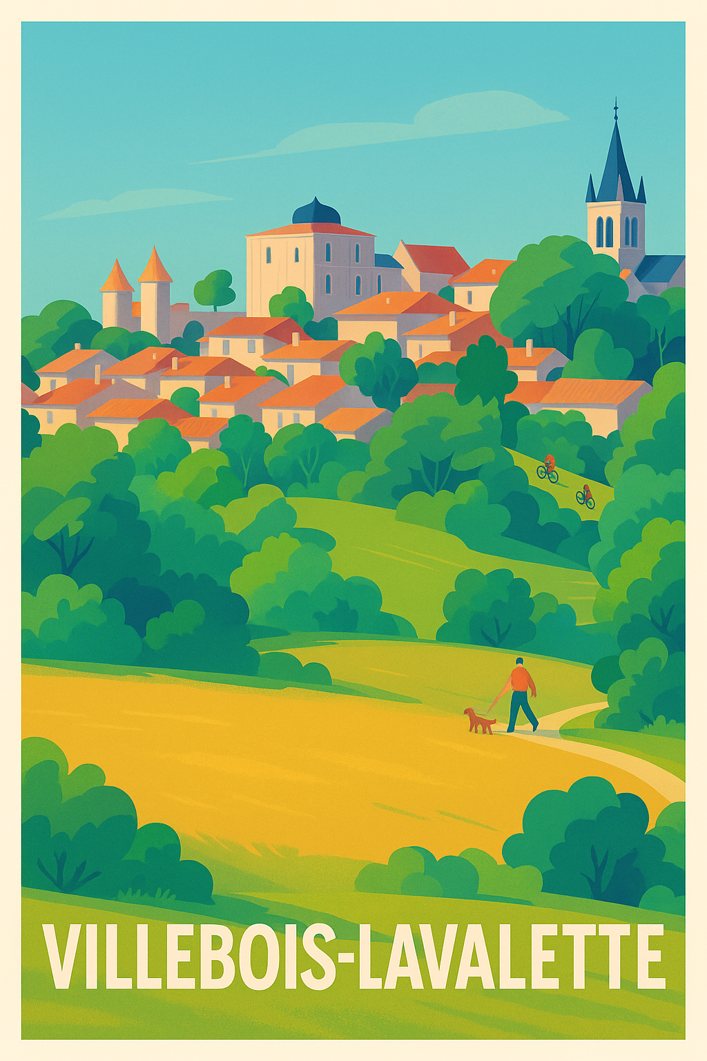 Affiche de Villebois-Lavalette - Charme et tranquillité en Dordogne