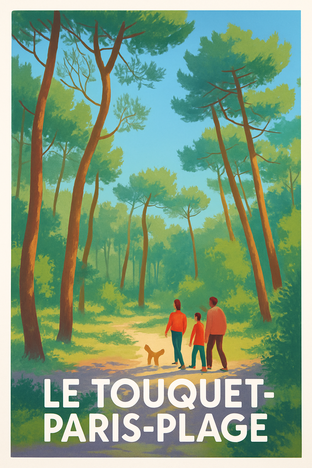 Affiche de Le Touquet-Paris-Plage - Promenade au cœur de la nature