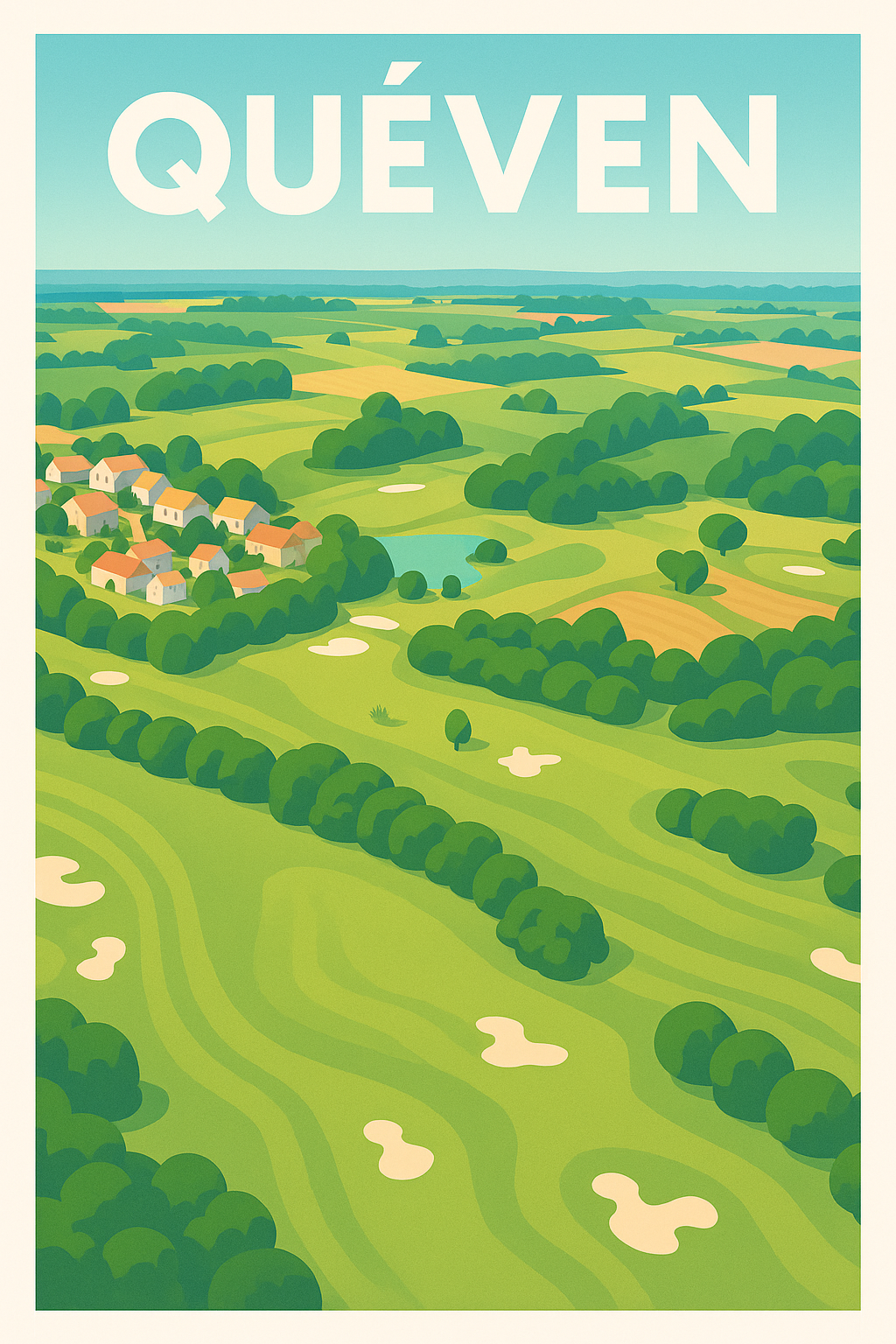Affiche de Quéven - Échappée verte et sérénité campagnarde