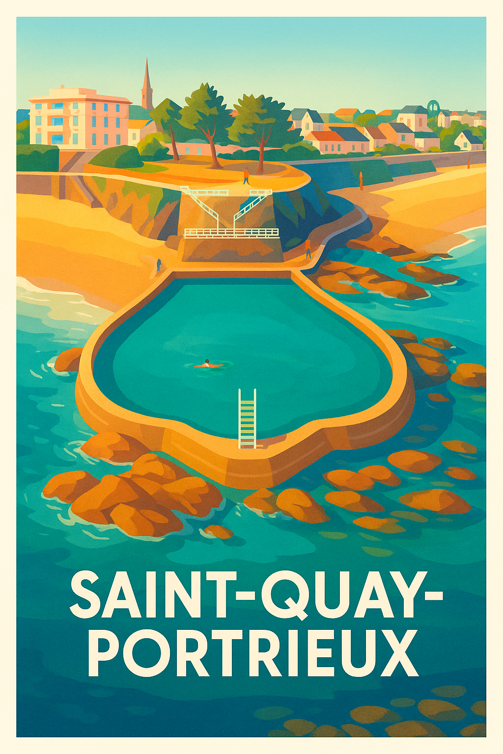 Affiche de Saint-Quay-Portrieux - Charme côtier et piscine naturelle