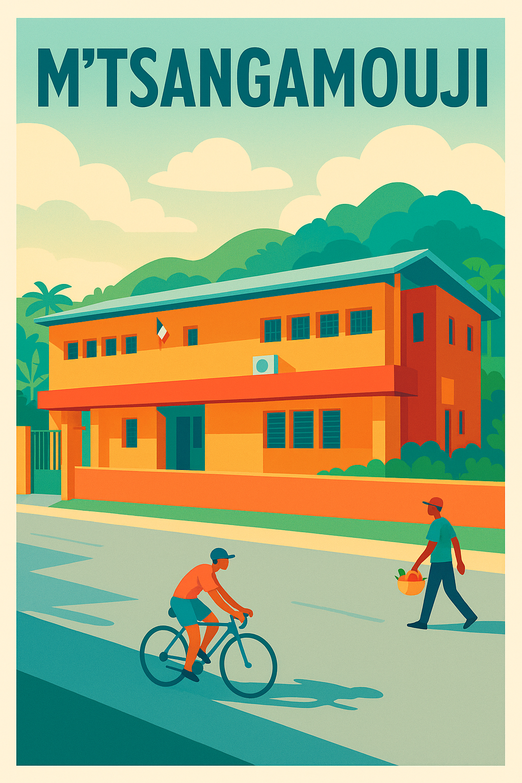 Affiche de M'Tsangamouji - Escapade colorée sous le soleil tropical