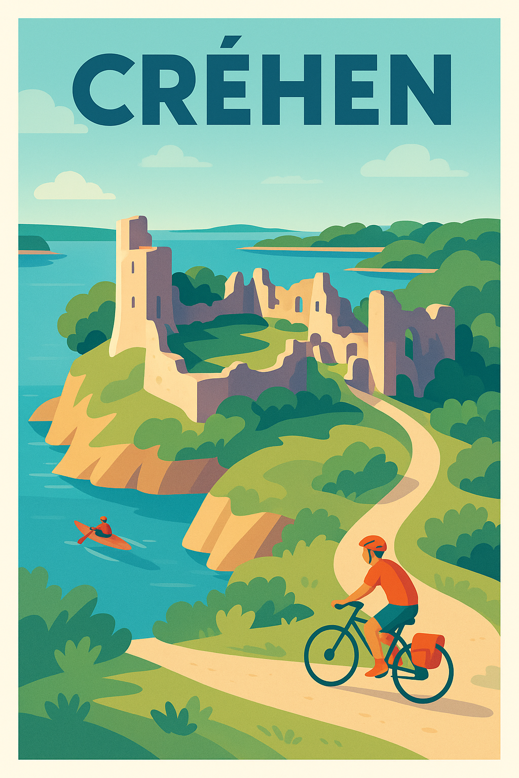 Affiche de Créhen - Escapade nature et patrimoine breton