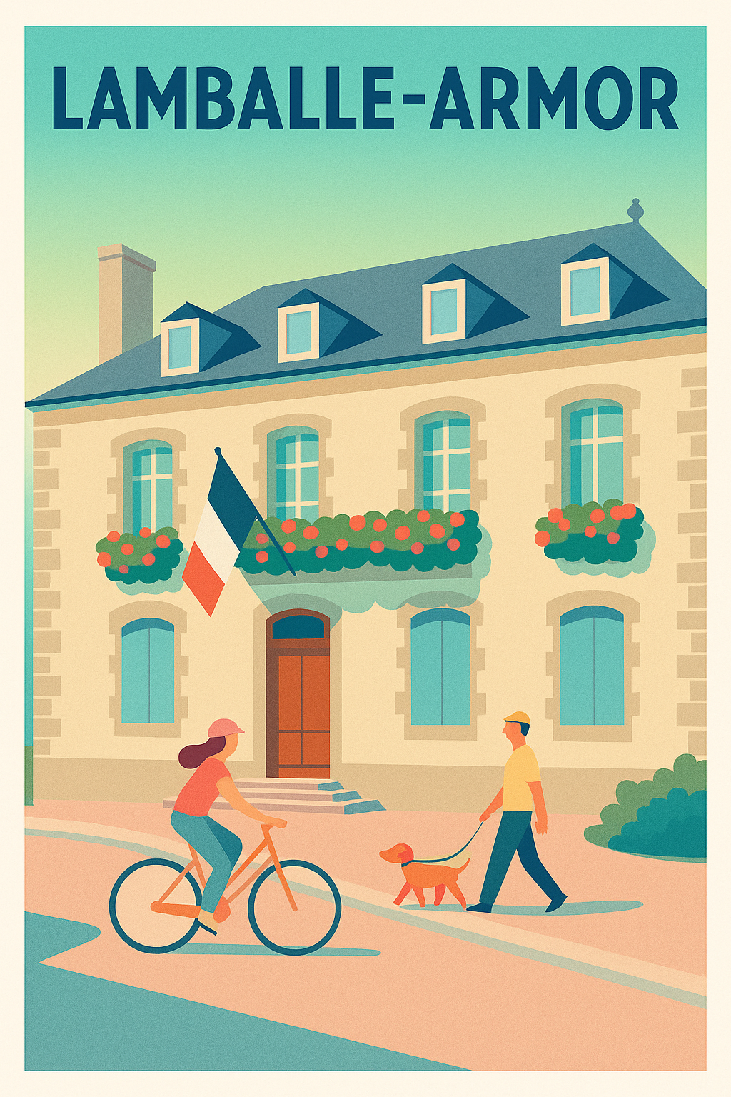 Affiche de Lamballe-Armor - Charme et douceur de vie bretonne