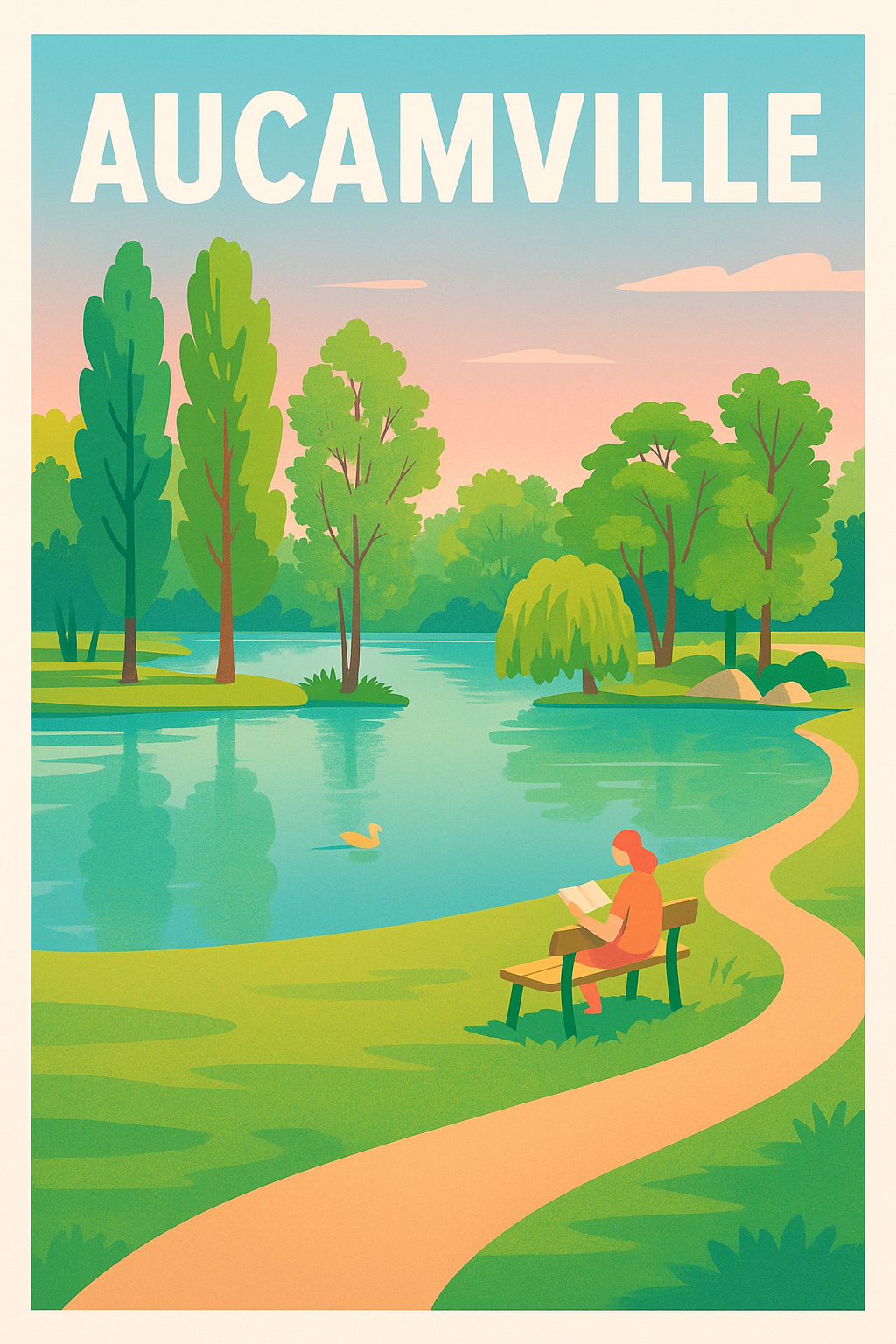 Affiche de Aucamville - Évasion au bord de l'eau