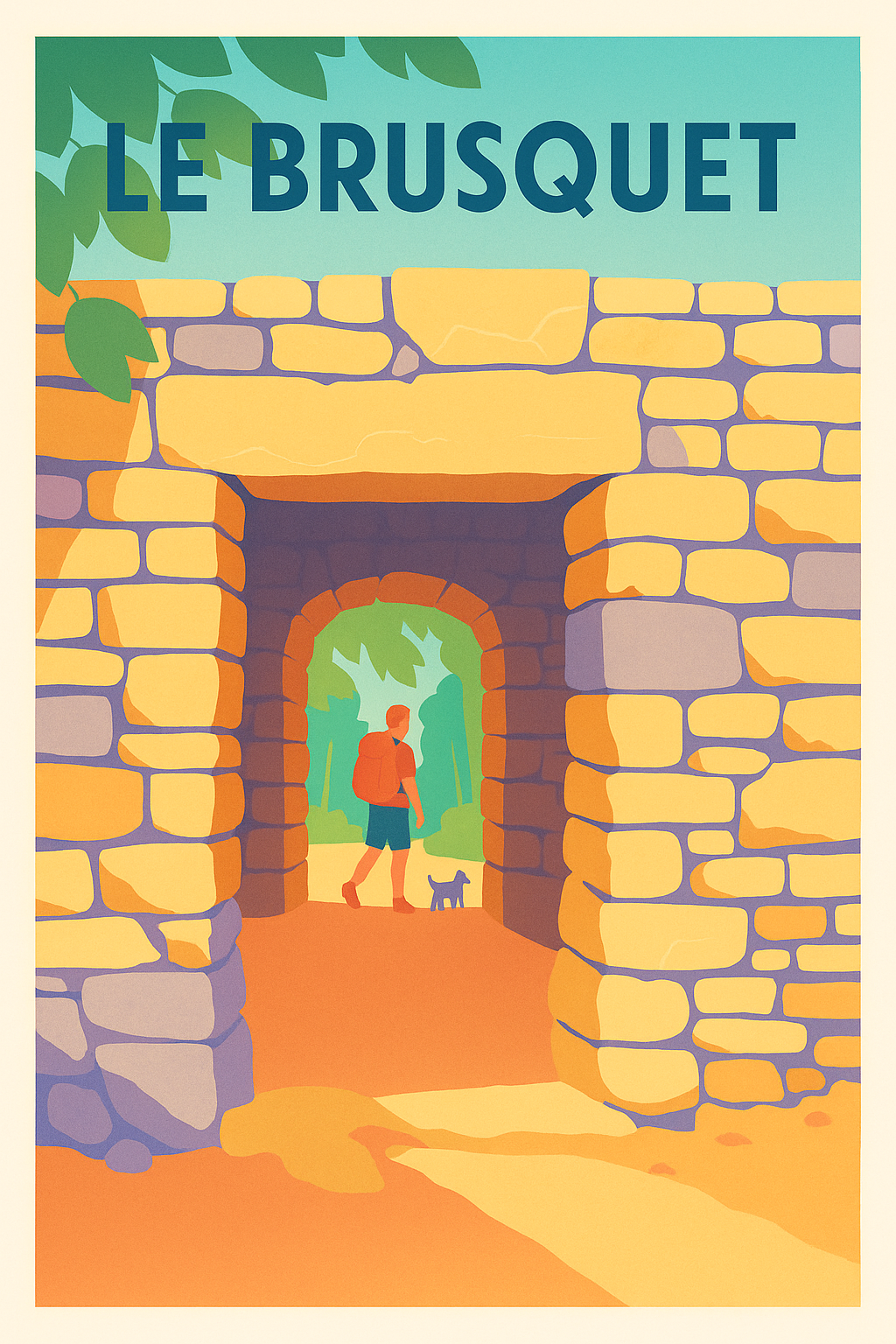 Affiche de Le Brusquet - Promenade bucolique au cœur de la pierre