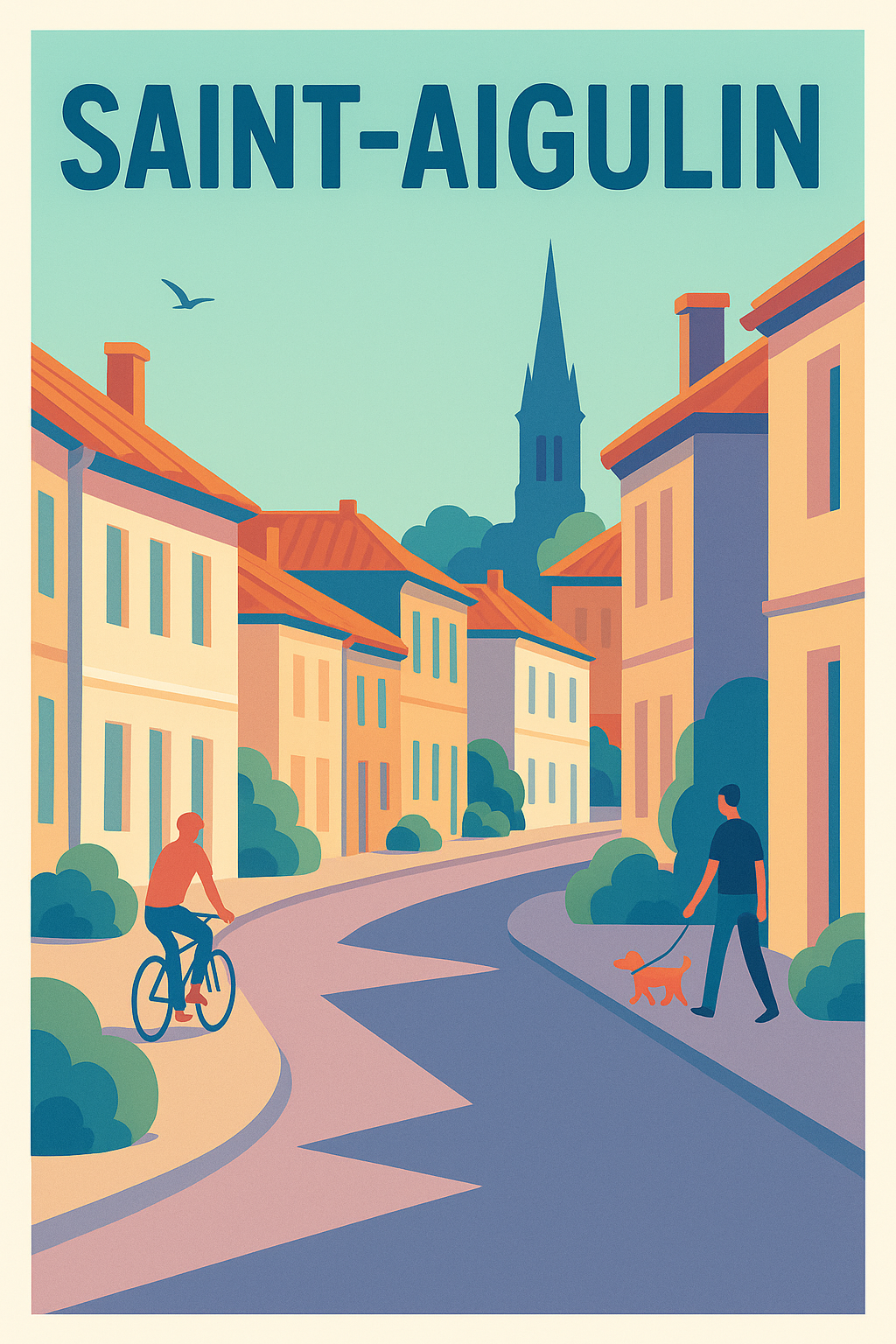 Affiche de Saint-Aigulin - Ambiance paisible et charme authentique