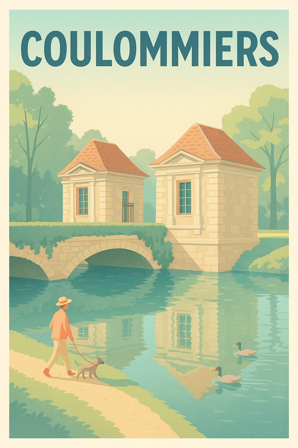 Affiche de Coulommiers - Charme et sérénité au fil de l'eau
