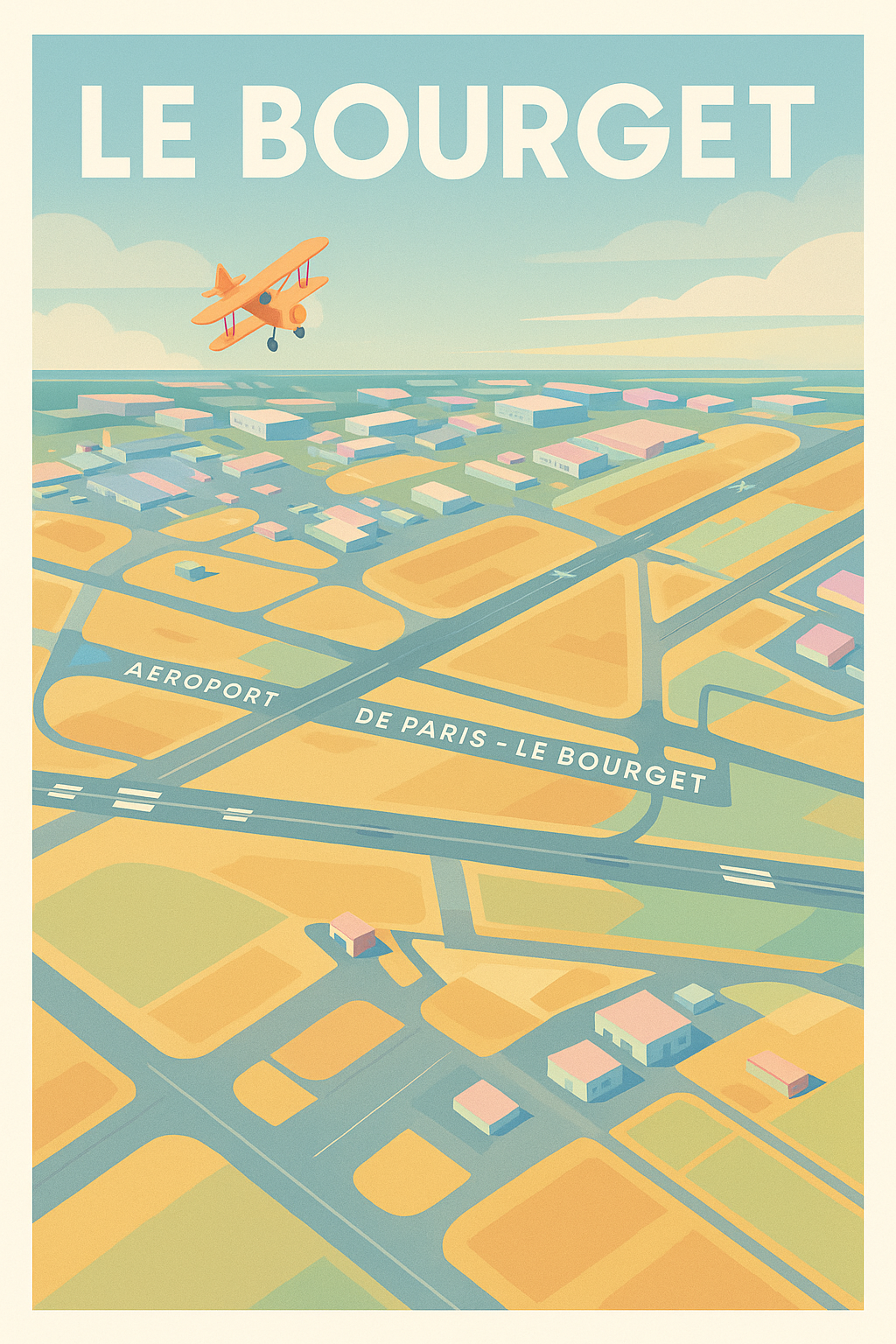 Affiche de Le Bourget - L'aérogare emblématique de Paris
