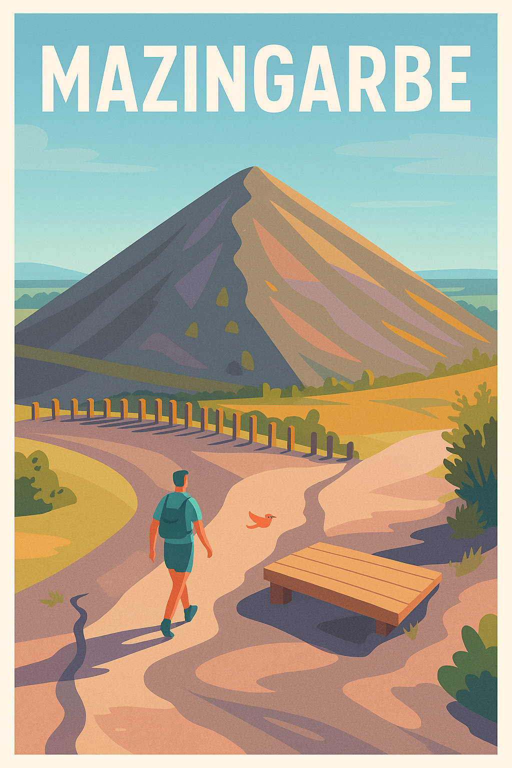 Affiche de Mazingarbe - Invitation à la randonnée en pleine nature