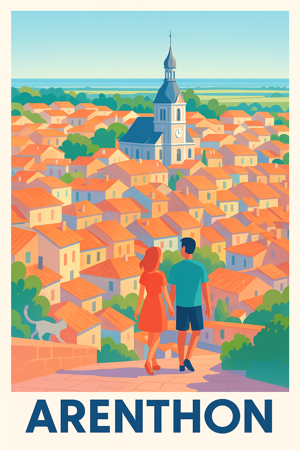 Affiche Anglet - Évasion balnéaire et surf sur la Côte Basque