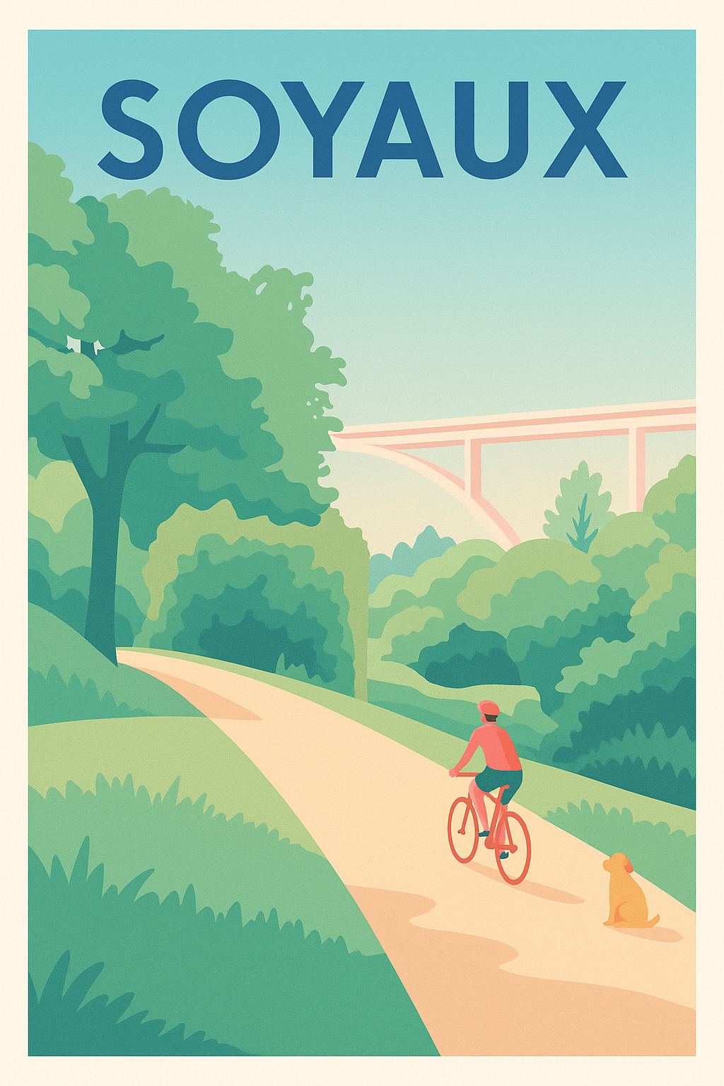 Affiche de Soyaux - Évasion nature à vélo