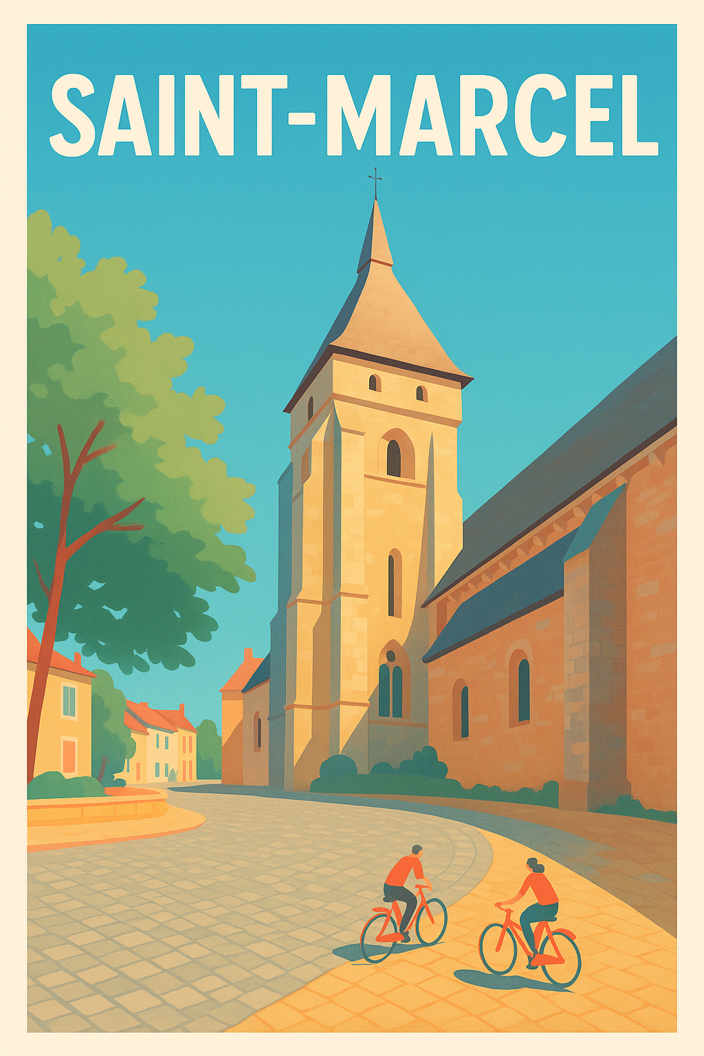 Affiche de Saint-Marcel - Douceur et sérénité au cœur du village