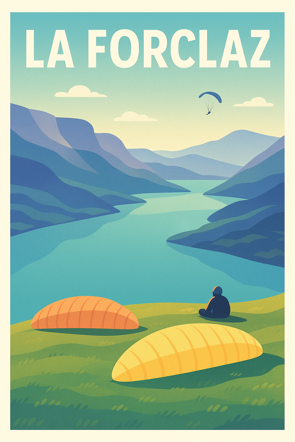 Affiche de La Forclaz - Évasion et sérénité au sommet