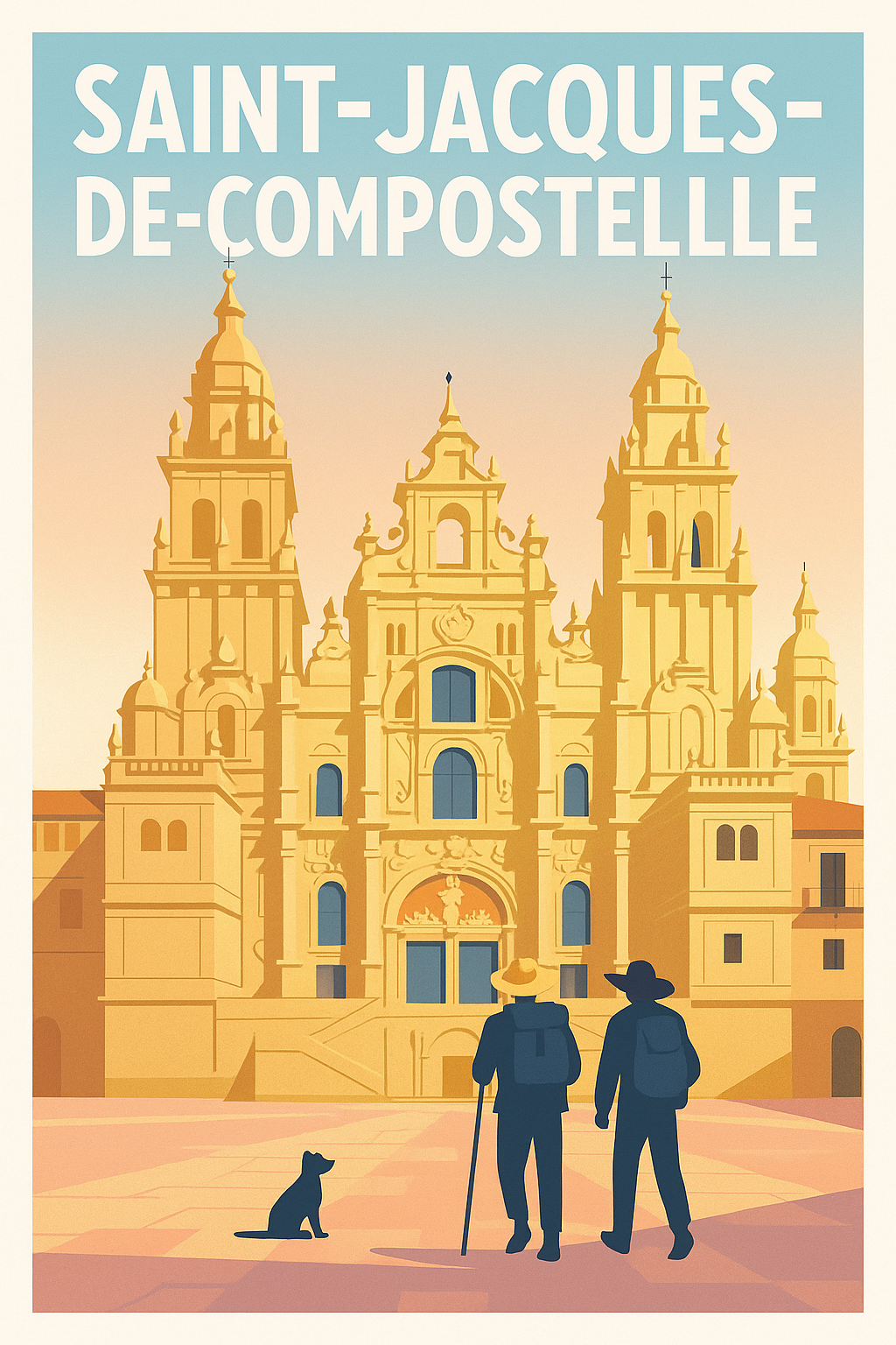 Affiche de Saint-Jacques-de-Compostelle - L'âme du pèlerinage en poster