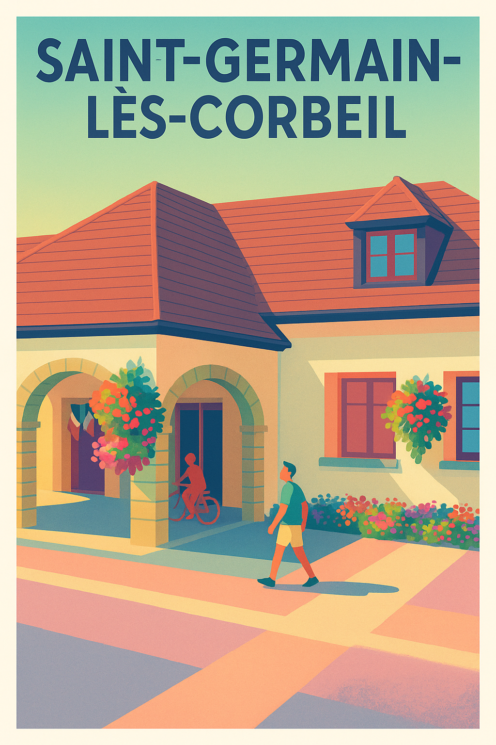 Affiche de Saint-Germain-lès-Corbeil - Charme et douceur de vivre à portée de main