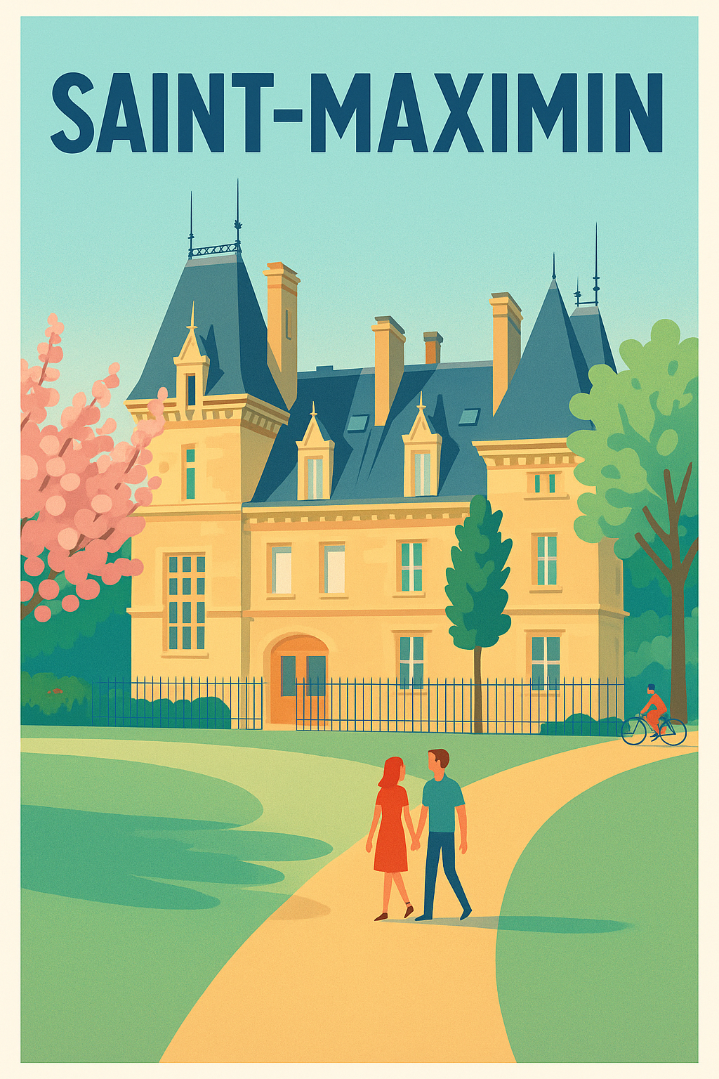 Affiche de Saint-Maximin - L'élégance et la douceur d'un château en promenade