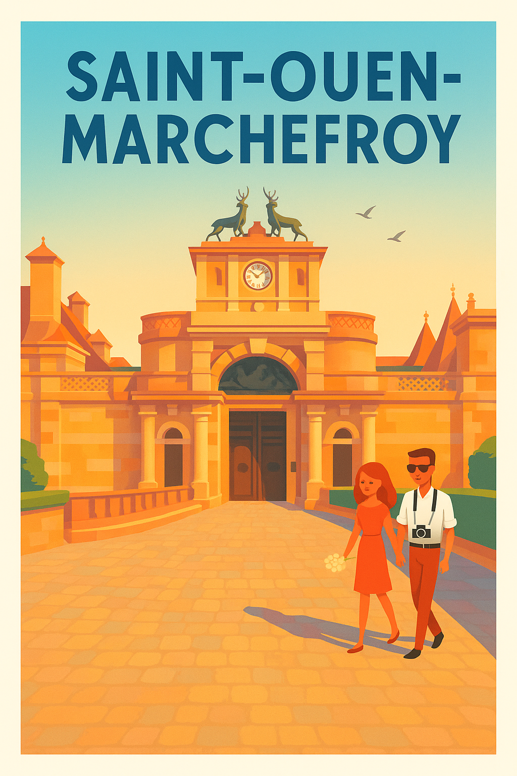 Affiche de Saint-Ouen-Marchefroy - Charme historique et romantisme