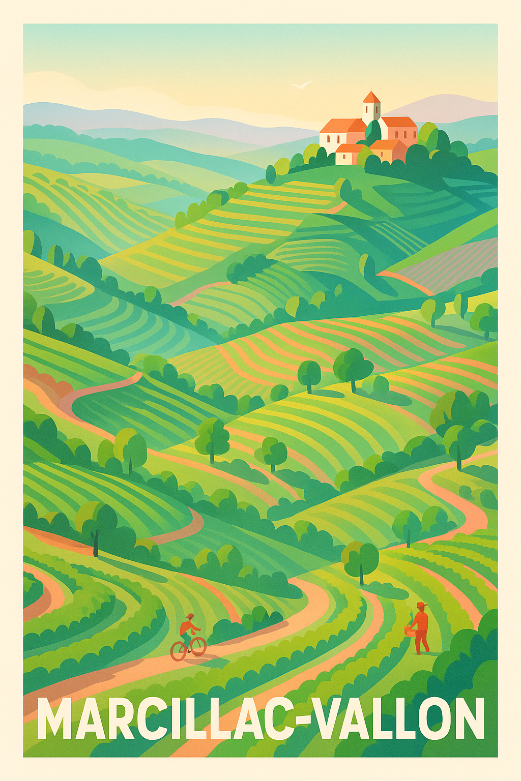 Affiche de Marcillac-Vallon - Échappée verte au cœur des vignes