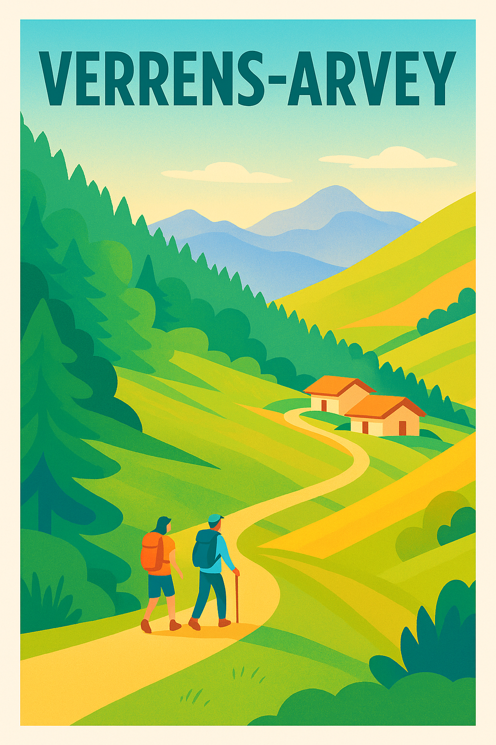 Affiche de Verrens-Arvey - Évasion nature en pleine montagne