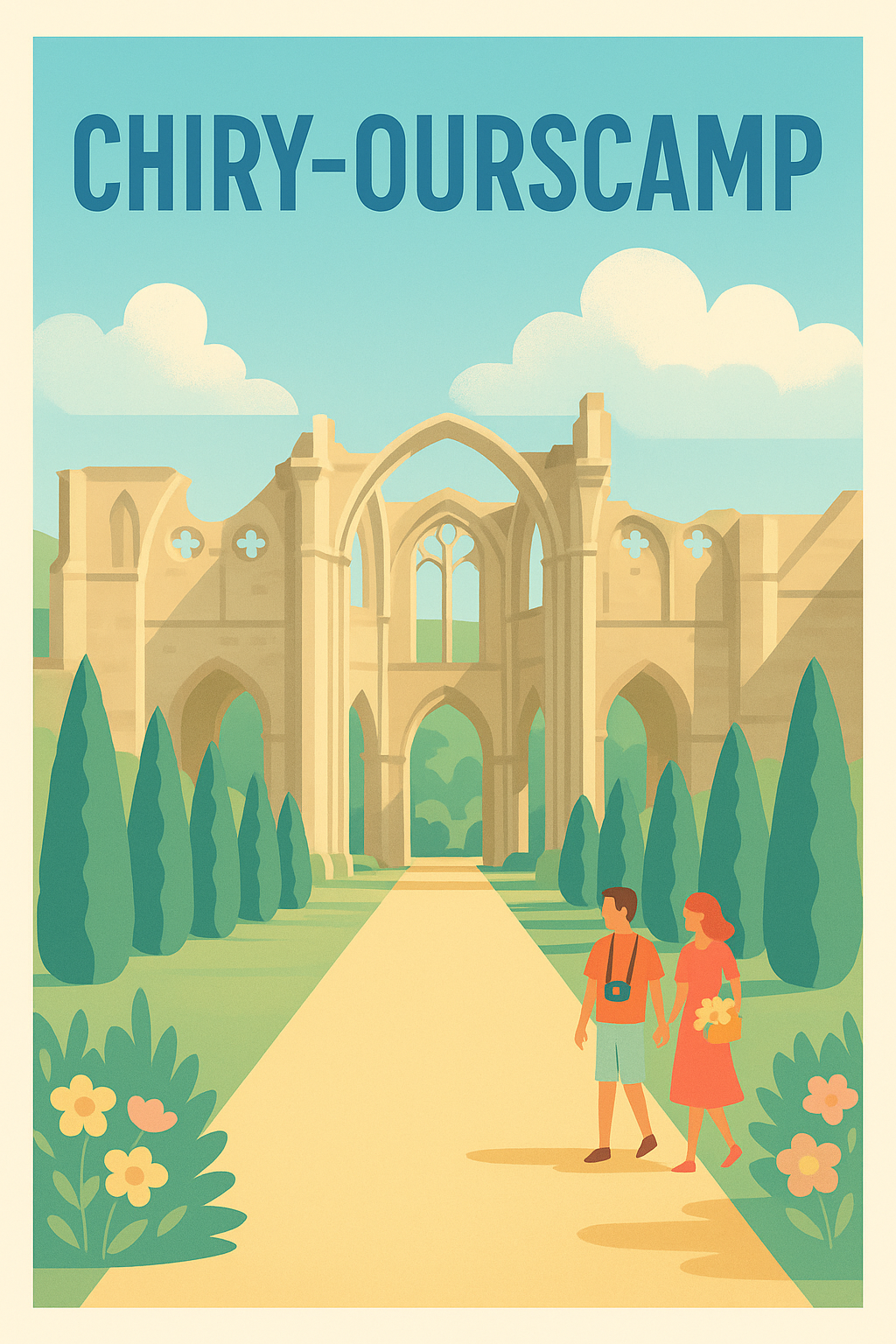 Affiche de Chiry-Ourscamp - Promenade au cœur des ruines historiques