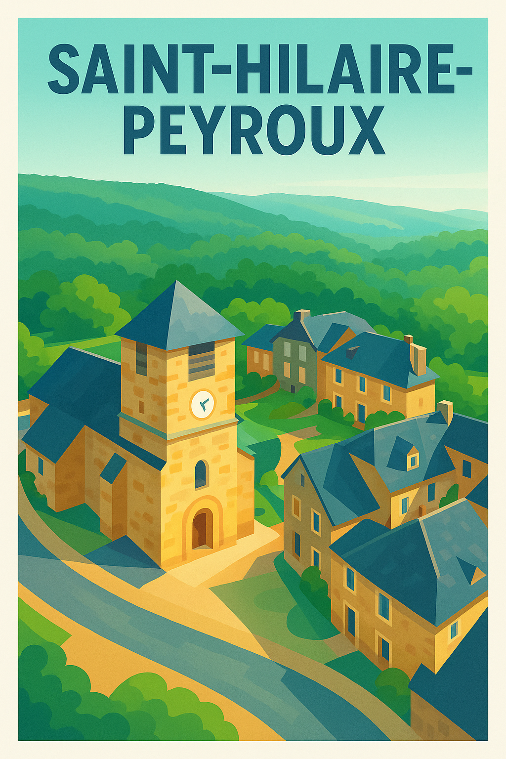 Affiche de Saint-Hilaire-Peyroux - Charme et sérénité au cœur de la nature