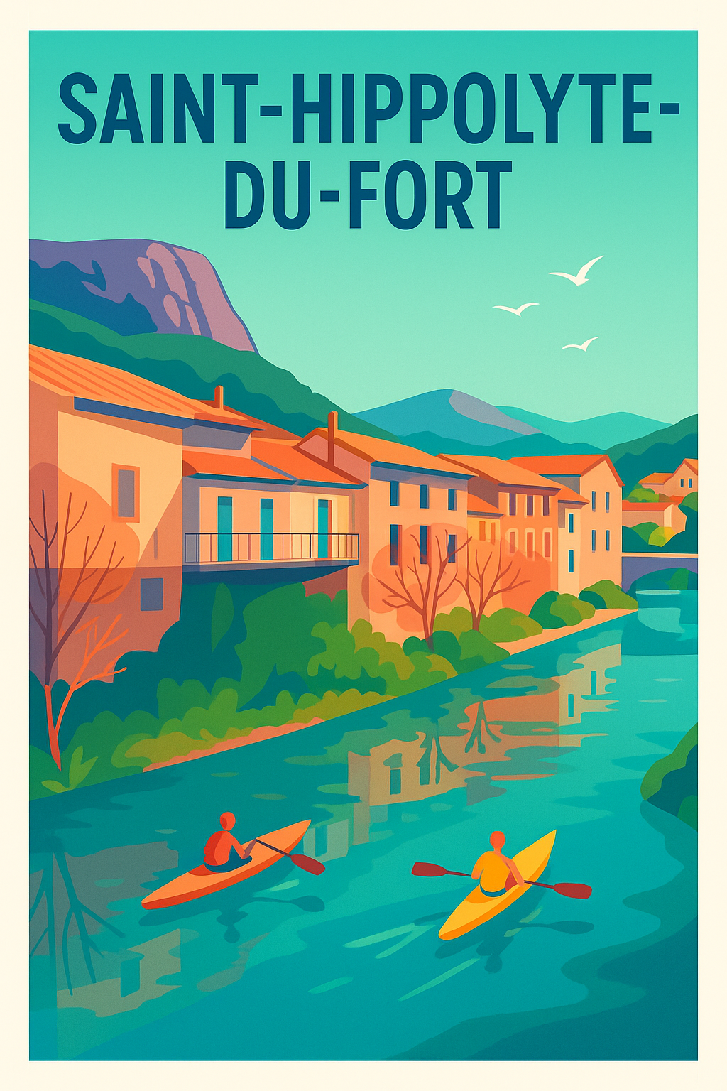 Affiche de Saint-Hippolyte-du-Fort - Charme paisible au fil de l'eau