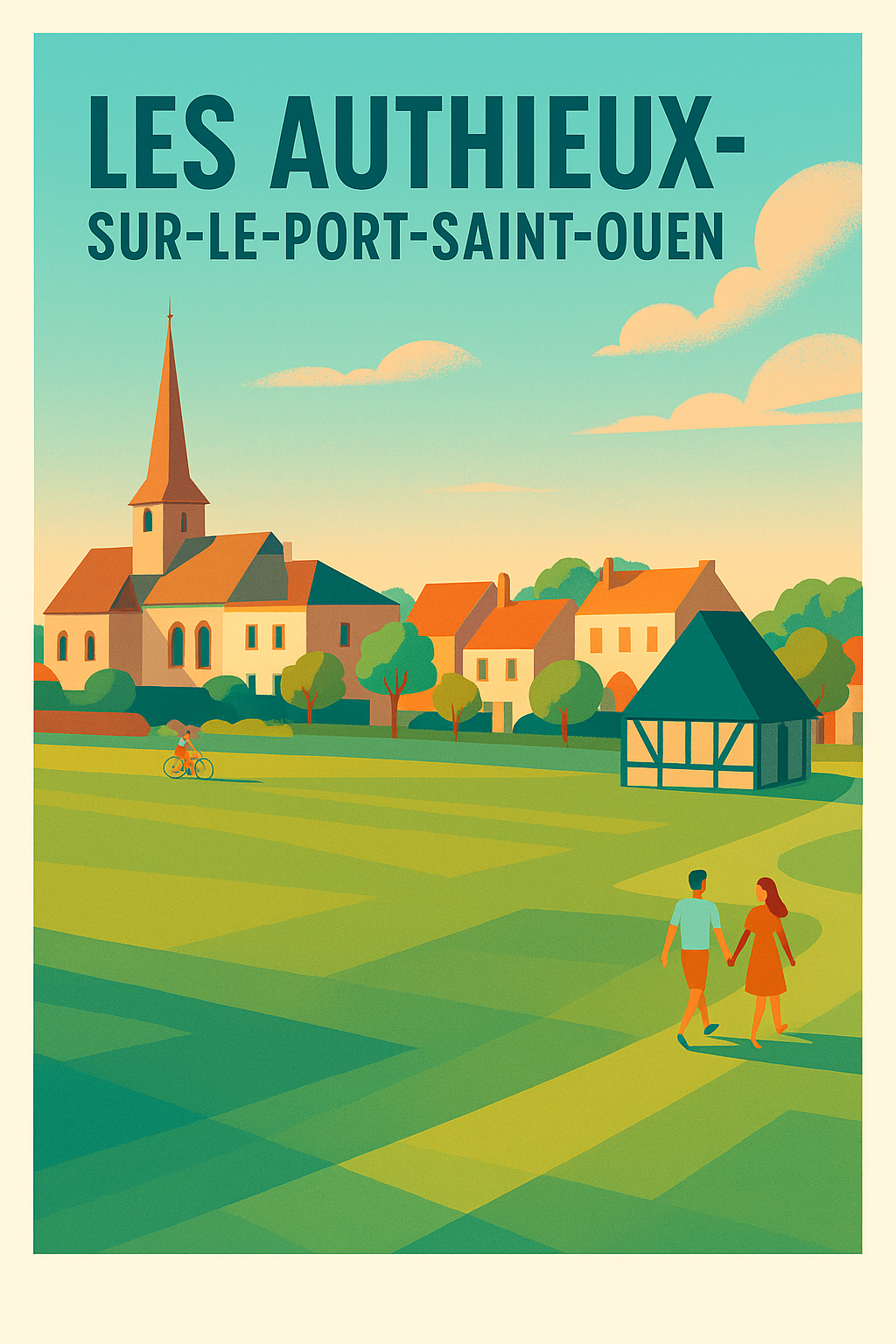 Affiche de Les Authieux-sur-le-Port-Saint-Ouen - Charme bucolique normand