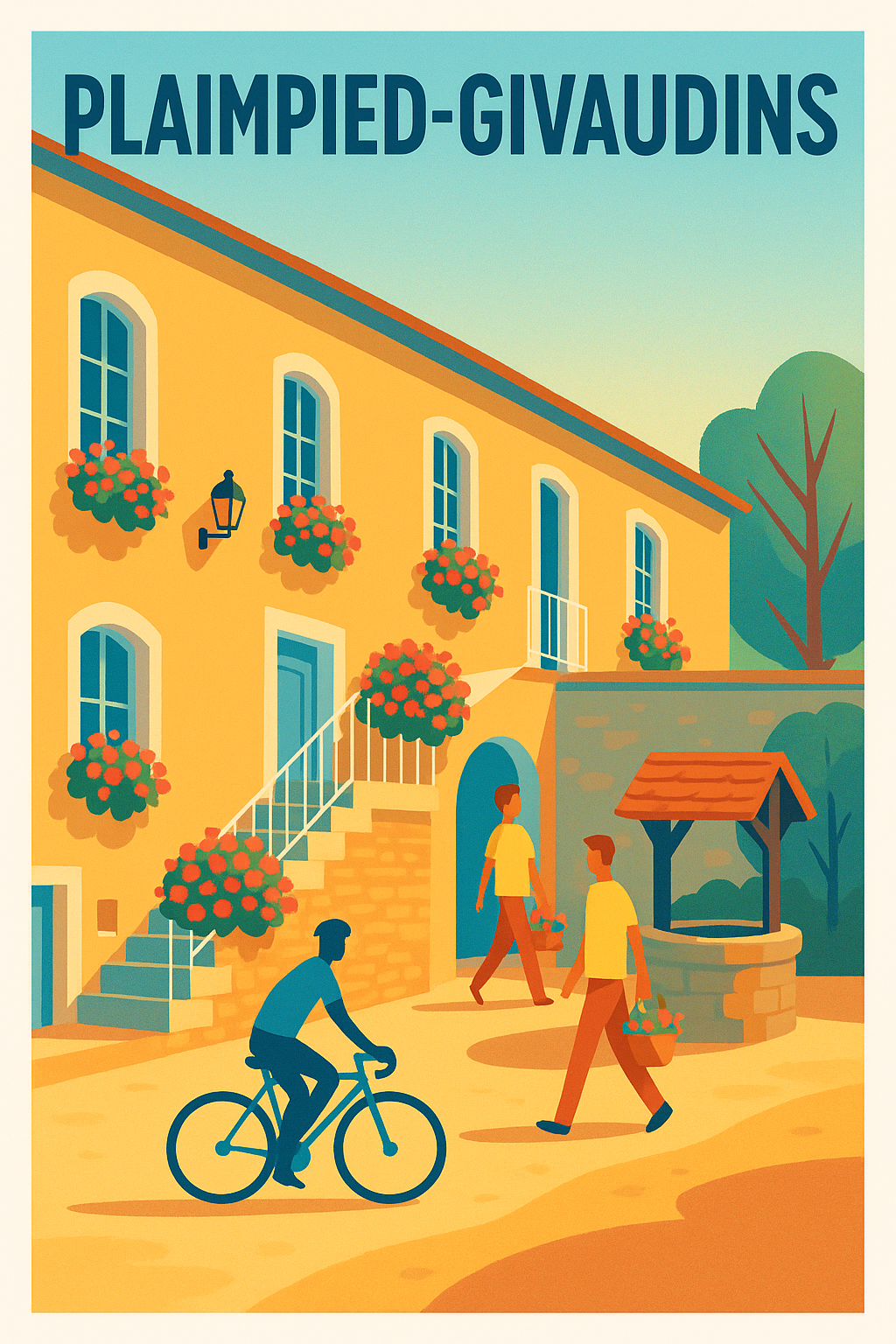 Affiche de Plaimpied-Givaudins - Charme et Douceur de Vivre