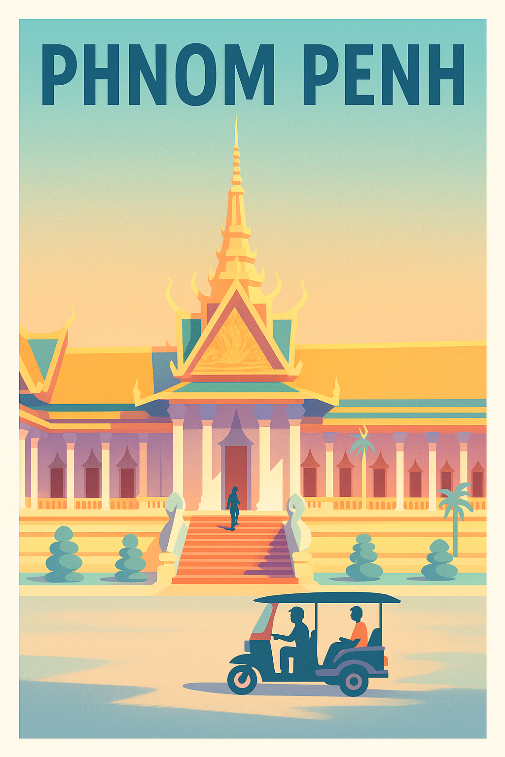 Affiche de Phnom Penh - L'âme vibrante du Cambodge en poster