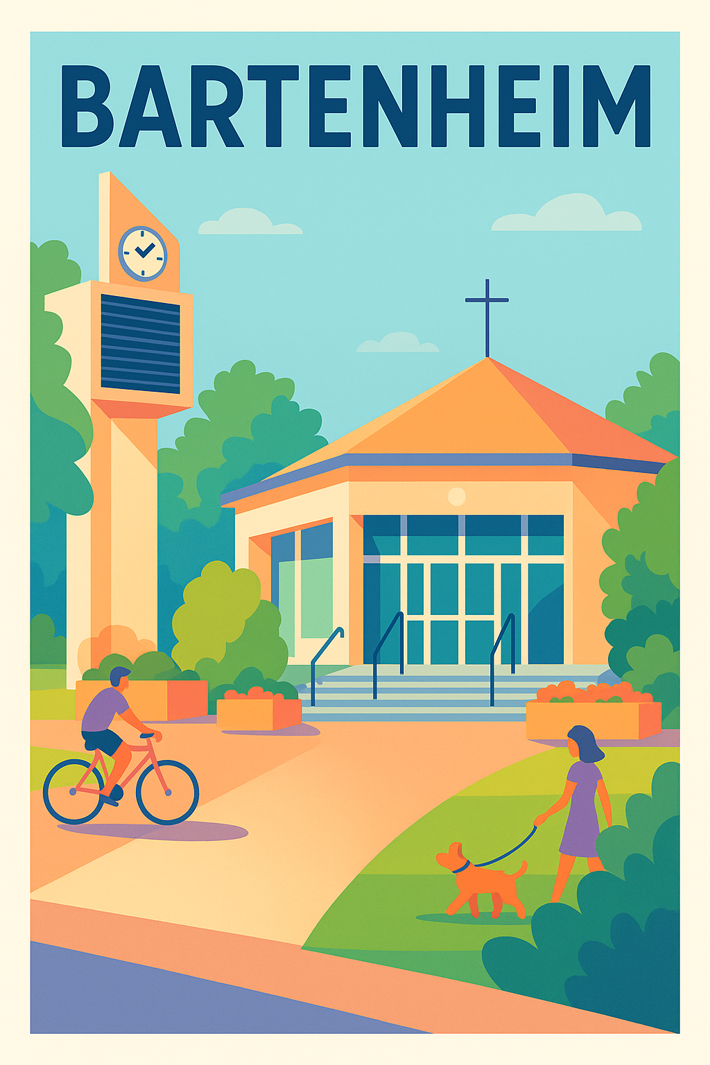 Affiche de Bartenheim - Une pause paisible au cœur de la ville