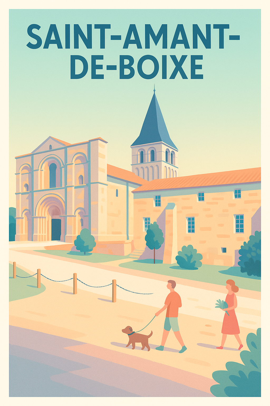 Affiche de Saint-Amant-de-Boixe - Charme et sérénité en Charente