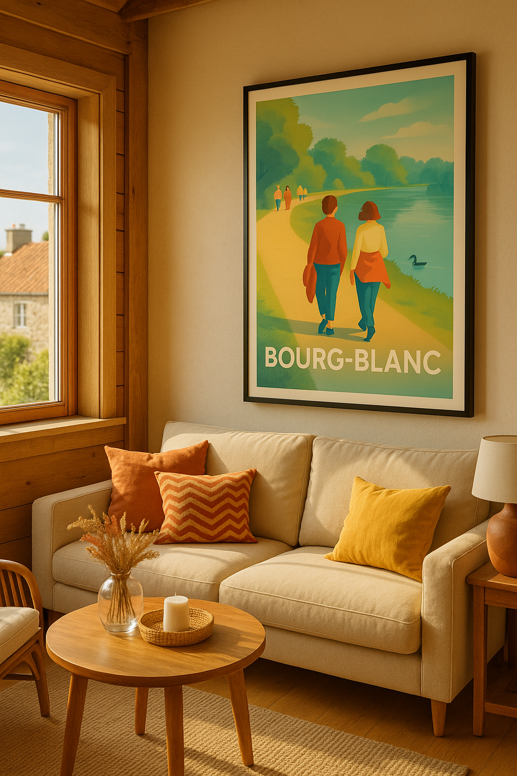 Mise en situation Affiche de Bourg-Blanc - Promenade au fil de l'eau