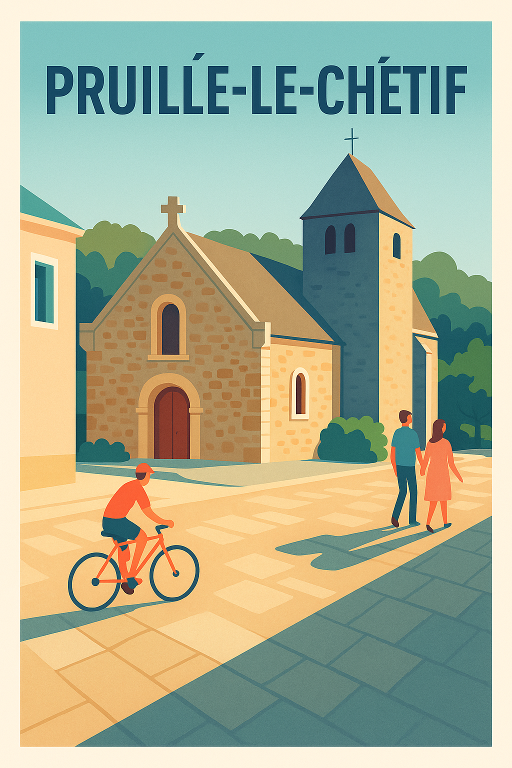 Affiche de Pruillé-le-Chétif - Charme et sérénité à l’ombre de l’église